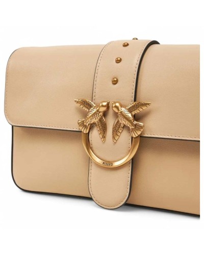 PINKO Tasche LOVE ONE CLASSIC Damen Leder Beige - 104524-A0QO-C50Q