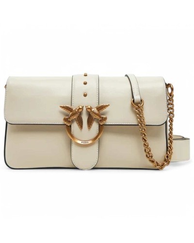 PINKO Tasche LOVE ONE CLASSIC Damen Leder Weiss - 104524-A0QO-Z14Q