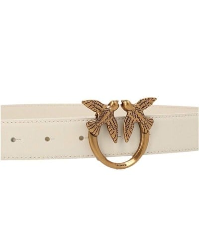 PINKO Guertel LOVE BERRY Damen Leder M Weiss | PoppinsBags