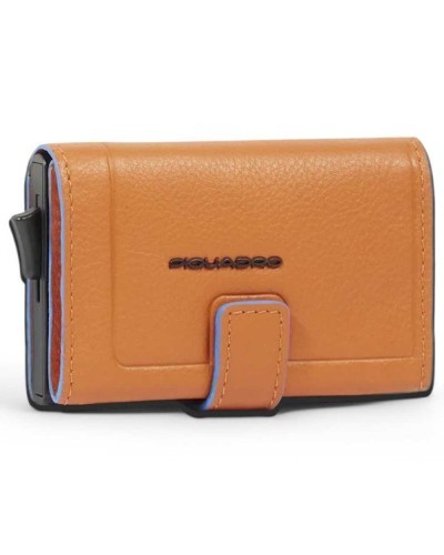 Portafoglio PIQUADRO Uomo Pelle Arancione protezione anti frode RFID - PP5649S138R-AR
