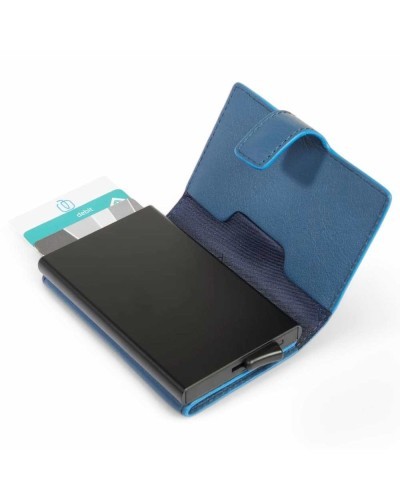Portafoglio PIQUADRO Uomo Pelle Azzurro protezione anti frode RFID - PP5649S138R-AV