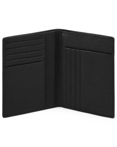 PIQUADRO Geldbörse Herren Leder Schwarz - PU1393MOSR-N