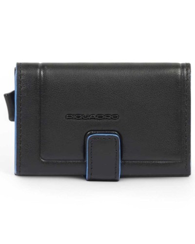 PIQUADRO Wallet Male Leather Black RFID anti-fraud protection - PP5649S138R-N