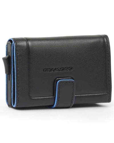 PIQUADRO Wallet Male Leather Black RFID anti-fraud protection - PP5649S138R-N