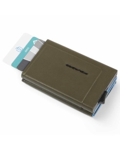 PIQUADRO Geldbörse Herren Leder Grün - PP5585S138R-VE