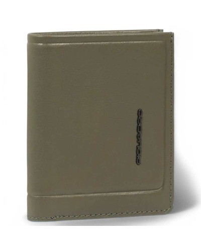 PIQUADRO Wallet Male Leather Green - PU5964S138R-VE