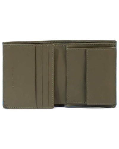 PIQUADRO Wallet Male Leather Green - PU5964S138R-VE