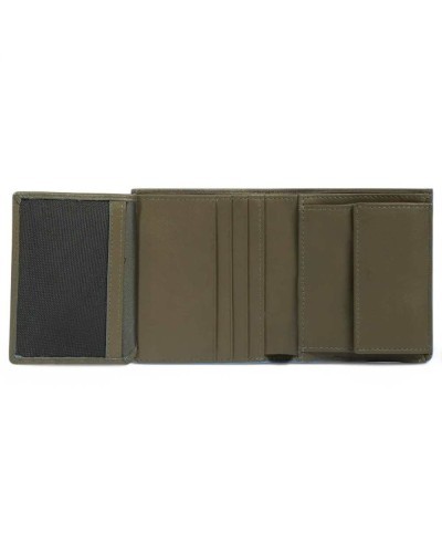 PIQUADRO Wallet Male Leather Green - PU5964S138R-VE