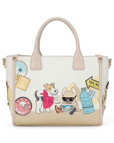 BRACCIALINI Tasche ALLROUND Damen Multi farbigen beige - B18151-YY-818