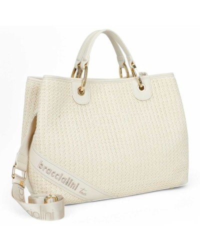 BRACCIALINI Bolsa BETH TRICOT Mujer Blanco - B18200-TY-001