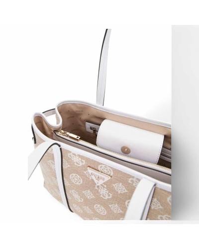 Borsa GUESS BEYZA GIRLFRIEND Donna Bianco-Beige - HWJG9627230WLO