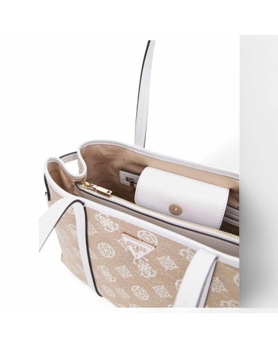 Borsa GUESS BEYZA GIRLFRIEND Donna Bianco-Beige - HWJG9627230WLO
