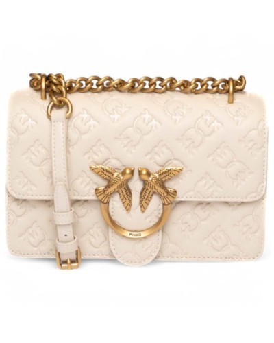 PINKO Tasche LOVE ONE MINI Damen Leder Beige - 100074-A1YB-C50Q