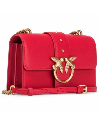Borsa PINKO LOVE ONE MINI Donna Pelle Rosso - 100059-A0F1-R30Q