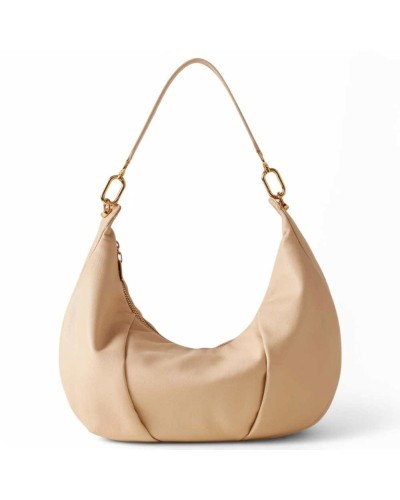 BORBONESE Tasche BLOOM Damen Leder Beige - 91010009-0036-C75