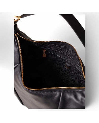 BORBONESE Bolsa BLOOM Mujer Cuero Negro - 91010009-0036-100