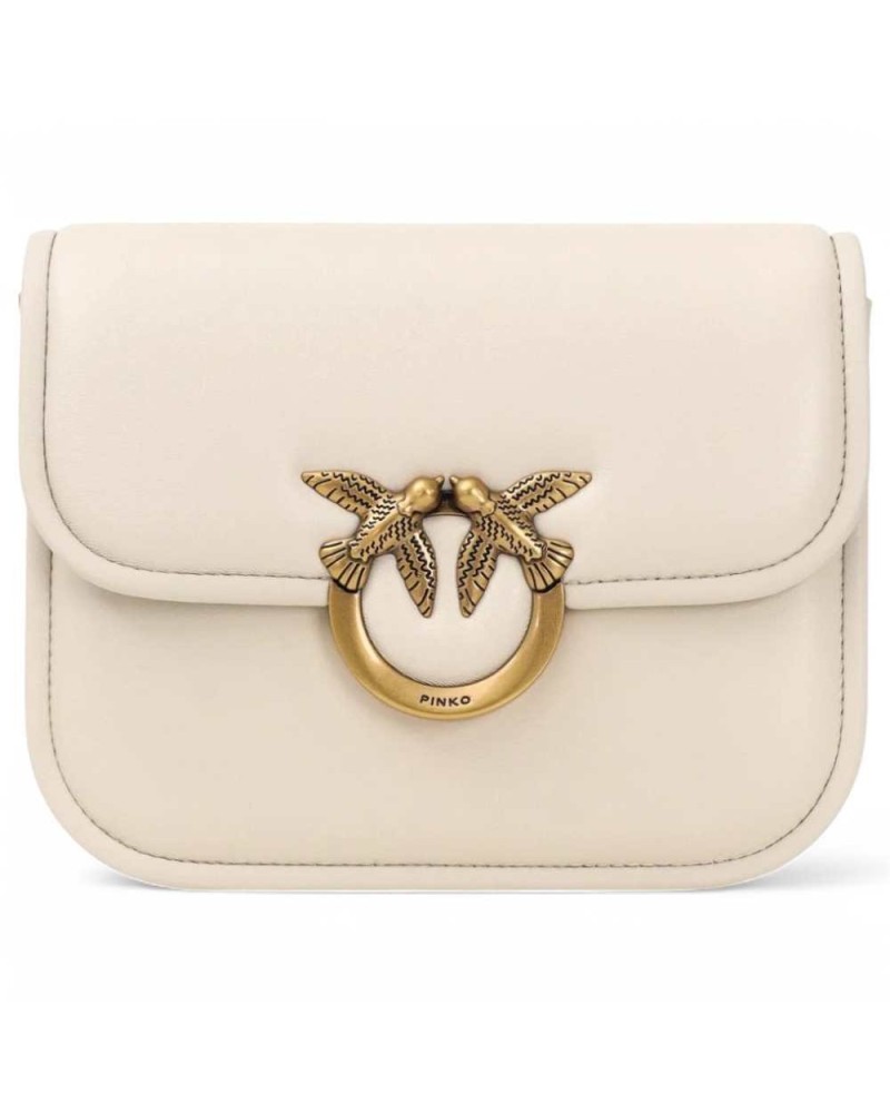 PINKO Tasche LOVE BOX Damen Leder Weiss - 104297-A26L-Z14Q