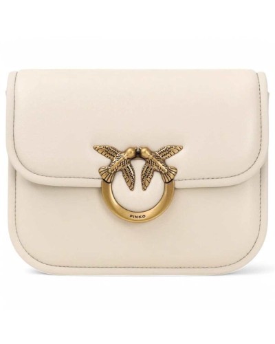 PINKO Tasche LOVE BOX Damen Leder Weiss - 104297-A26L-Z14Q
