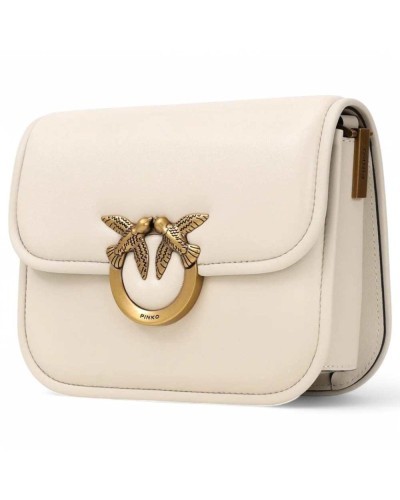 PINKO Tasche LOVE BOX Damen Leder Weiss - 104297-A26L-Z14Q