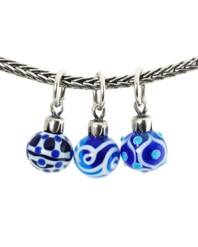 Trollbeads Set Palline di Natale Blu- TAGBE-00042