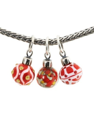 Trollbeads Set Palline di Natale Rosse- TAGBE-00041