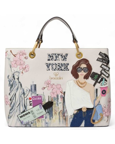 BRACCIALINI Top handle Cartoline New York Female - B18161-YY-818