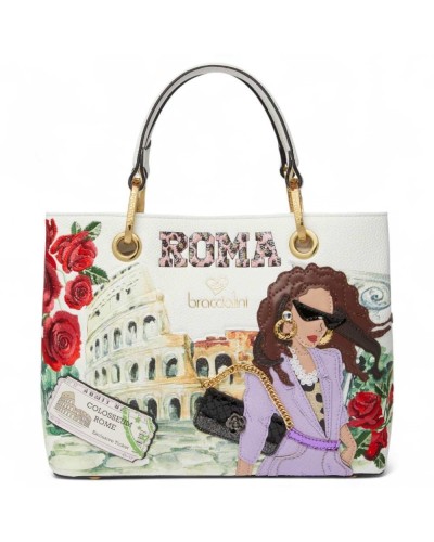 BRACCIALINI Top handle Cartoline Roma Female - B18160-YY-818