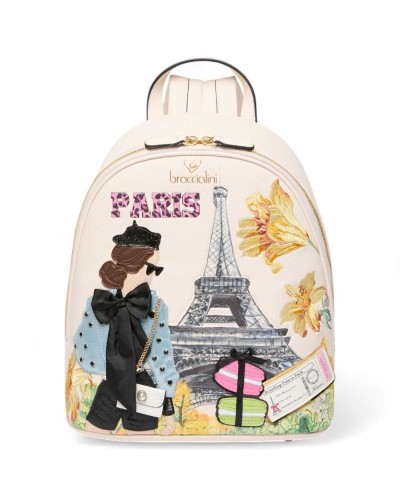 Zaino BRACCIALINI Cartoline Paris Donna Multicolore - B18166-YY-818