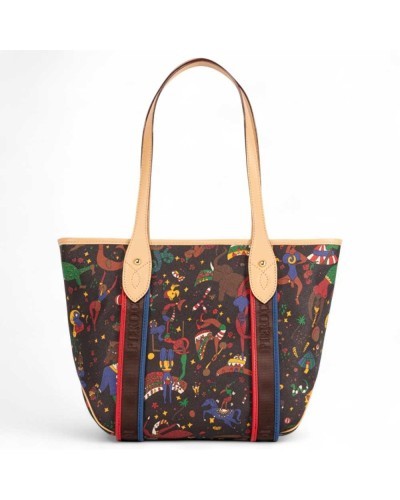 Borsa shopping PIERO GUIDI Magic Circus Ginevra Donna Marrone - 21AB31985-95