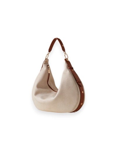 BORBONESE Borsa Hobo Mujer Beige - 923637-AN0-J11
