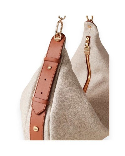 BORBONESE Borsa Hobo Mujer Beige - 923637-AN0-J11