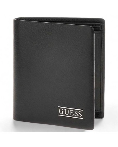 Portafoglio GUESS NEW BOSTON Uomo Pelle Nero - SMNEBRLEA22BLA