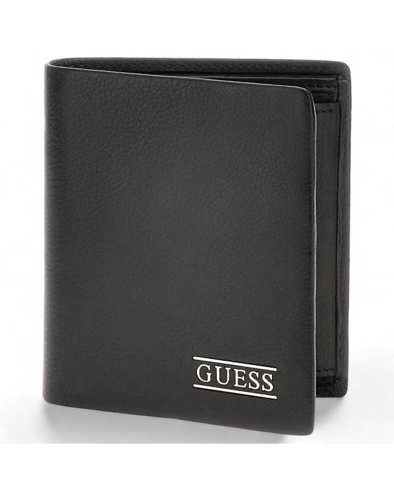 Portafoglio GUESS NEW BOSTON Uomo Pelle Nero - SMNEBRLEA22BLA