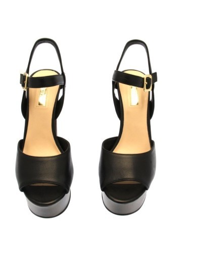 Sandali Guess Donna Nero Taglia 38 - FLDE21LEA03-BLACK-38