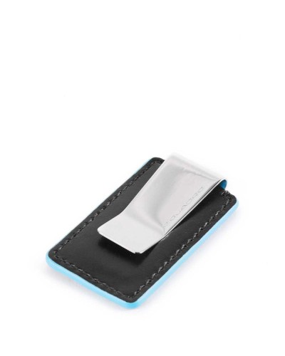 PIQUADRO Geldclip Blue Square Herren Schwarz - PP4857B2-N