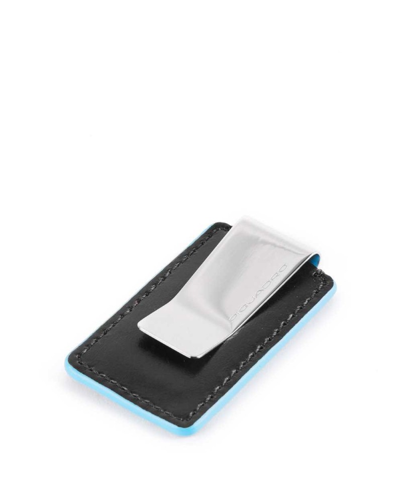 PIQUADRO Geldclip Blue Square Herren Schwarz - PP4857B2-N