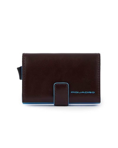 PIQUADRO Kartenhalter blue square Braun Leder - PP5649B2BLR-MO