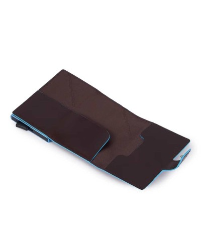 PIQUADRO Kartenhalter blue square Braun Leder - PP5649B2BLR-MO