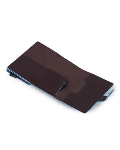 PIQUADRO Kartenhalter blue square Braun Leder - PP5649B2BLR-MO