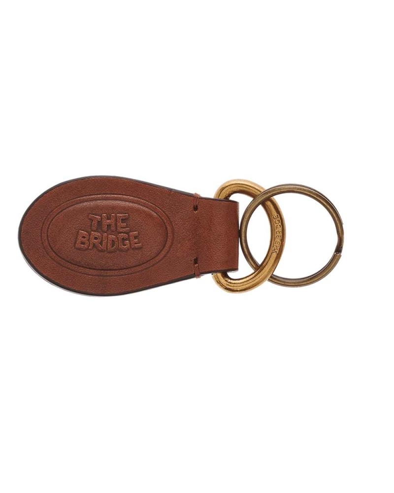 The Bridge Keyrings Brown metal, leather Male - 092108-01