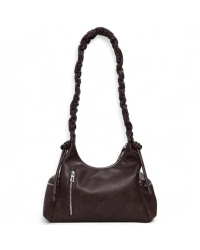 Desigual Borsa a mano Half Logo Donna Marrone | PoppinsBags
