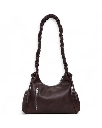 Desigual Borsa a mano Half Logo Donna Marrone | PoppinsBags