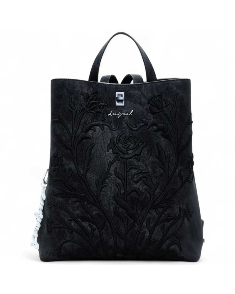 DESIGUAL Backpack ROMEO FLORA Female Black - 25WAKP06-2000-U