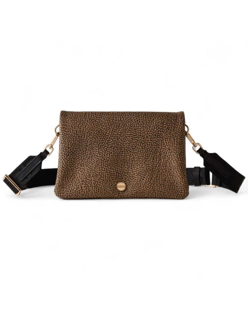 BORBONESE Cross body bag SOFT Female Brown | PoppinsBags