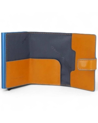 PIQUADRO Kartenhalter Blu Square Unisex gelb