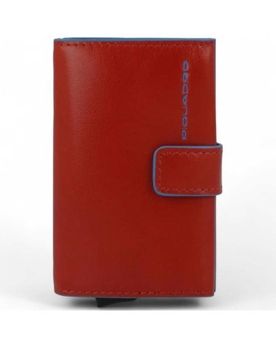 PIQUADRO Cardholder Blu Square Unisex Brown