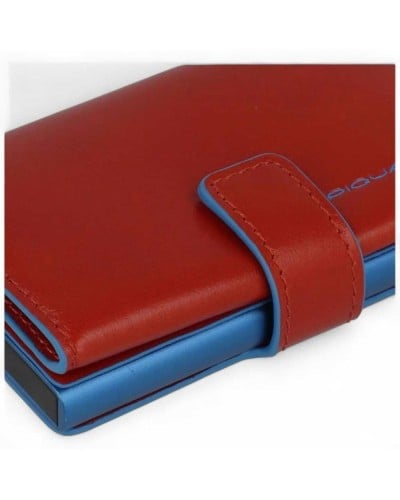 PIQUADRO Cardholder Blu Square Unisex Brown