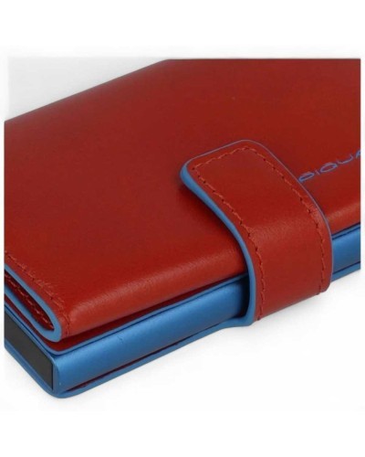 PIQUADRO Cardholder Blu Square Unisex Brown