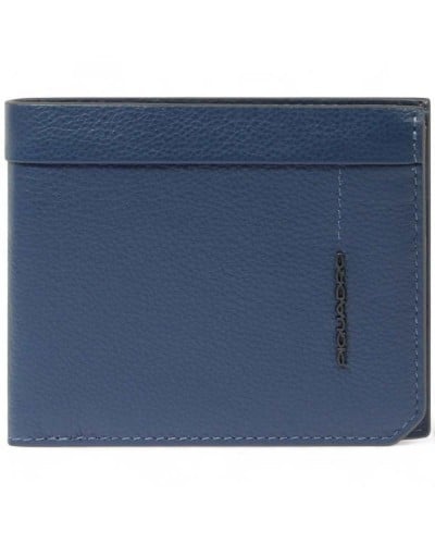 PIQUADRO Cartera Kiri Hombre Cuero Azul | PoppinsBags
