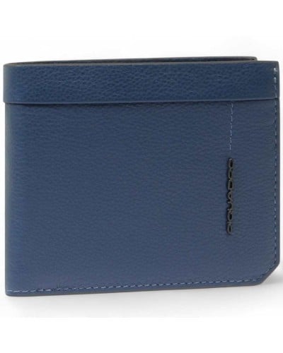 PIQUADRO Cartera Kiri Hombre Cuero Azul | PoppinsBags